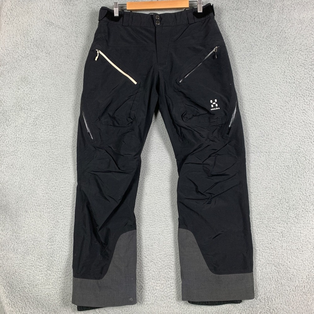 Haglofs Chute III Pants Men's Medium M Black Gore-tex Waterpoof Ski Snowboard‎
